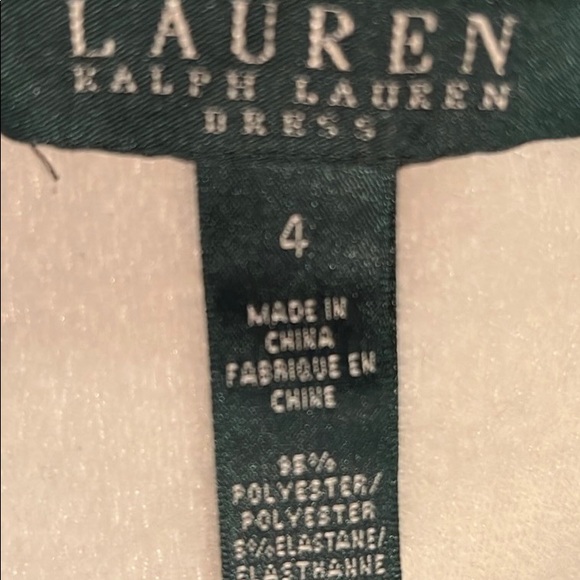 Ralph Lauren black and white floral print dress. Size 4. - Picture 8 of 9